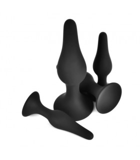 ANAL KIT X 4 SILICONE V-FANTASY BLACK