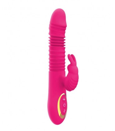 VIBRATORE A SPINTA CONIGLIO ROSA