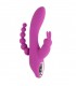 VIBRADOR TRIPLE PLEASURE MORADO