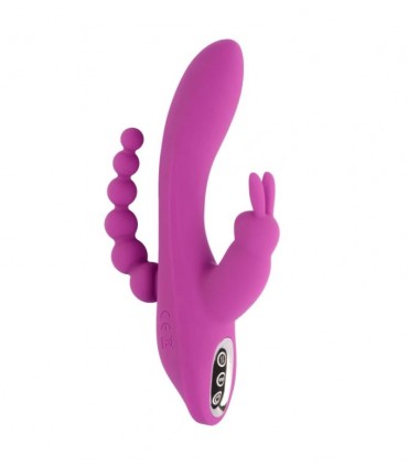 VIBRATORE VIOLA TRIPLO PIACERE