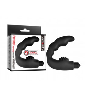 VIBRATORE PROSTATICO IN SILICONE NERO PERFETTO