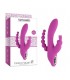 VIBRADOR TRIPLE PLEASURE MORADO