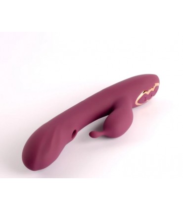 VIBRATORE CON ASPIRAZIONE RAGAZZA GOLA BORDEAUX