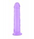 GELÉES DE CRISTAL PÉNIS RÉALISTE VIOLET 21,6 CM