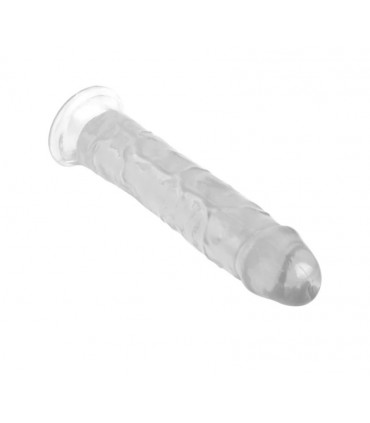 REALISTISCHE PENIS-KRISTALLGELEES, KLAR, 21,6 CM