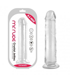 REALISTIC PENIS CRYSTAL JELLIES CLEAR 21.6 CM