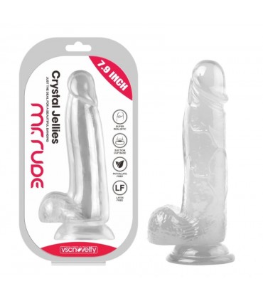 REALISTIC PENIS CRYSTAL JELLIES CLEAR 20 CM