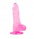 PENE REALISTICO GELATINE DI CRISTALLO ROSA 13,5 CM