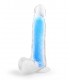 REALISTISCHER PHOSPHORESZIERENDER BLAUER PENIS 20 CM