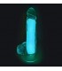 REALISTIC PHOSPHORESCENT BLUE PENIS 20 CM