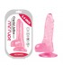 PENE REALISTICO GELATINE DI CRISTALLO ROSA 13,5 CM