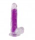 REALISTISCHER PHOSPHORESZIERENDER LILA PENIS 20 CM