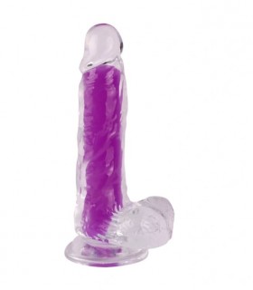 REALISTIC PHOSPHORESCENT PURPLE PENIS 20 CM
