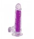 REALISTIC PHOSPHORESCENT PURPLE PENIS 20 CM