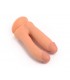 REALISTIC PENIS DOUBLE PENETRATION FLESH 18.5 CM