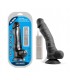 MR RUDE BUZZER BLACK VIBRATOR PENIS 25'4 CM