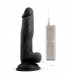 MR RUDE BUZZER BLACK VIBRATOR PENIS 20 CM