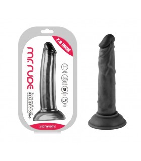 REALISTISCHER PENIS MR RUDE SCHWARZ 20 CM