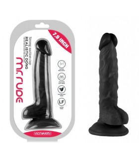 REALISTISCHER PENIS MR RUDE SCHWARZ 17'8 CM