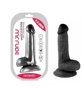 PENE REALÍSTICO MR RUDE NEGRO 18'5 CM