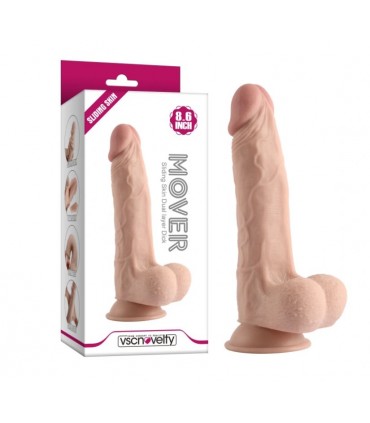 REALISTISCHER PENIS-GLEITER, FLEISCH MIT DOPPELTER DICHTE, 21'84 CM