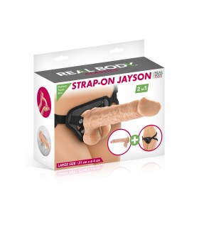 IMBRACATURA CON DILDO REALISTICO JAYSON 21 CM