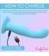 VIBRADOR SILICONA SIMPLY C/ MANDO AZUL