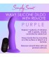 WAVE SILICONE VIBRATOR WITH PURPLE CONTROL