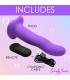 VIBRADOR SILICONA ONDA C/ MANDO MORADO