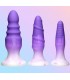 JEU DE 3 BOUCHONS EN SILICONE VIOLET