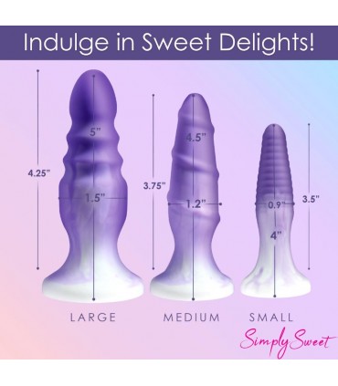 SET 3 TAPPI IN SILICONE VIOLA