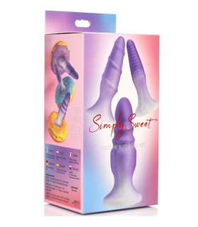 JEU DE 3 BOUCHONS EN SILICONE VIOLET