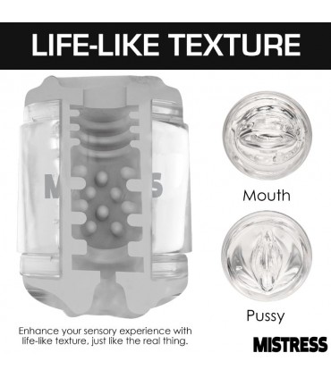 MASTURBADOR DOBLE ORIFICIO BOCA Y VAGINA