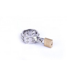 SPIKED RING S 20 - 35 MM WITH PADLOCK