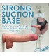 DILDO PENIS WITH TESTICLES DOUBLE DENSITY UNCUT FLESH 22'20 CM