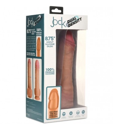 DILDO PENE CON TESTICOLI DOPPIA DENSITÀ CARNE NON TAGLIATA 22'20 CM