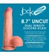 DILDO PENE C/ TESTÍCULOS DOBLE DENSIDAD UNCUT FLESH 22 CM