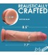 DILDO PENE DOBLE DENSIDAD UNCUT FLESH 21'6 CM