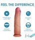 DILDO PENE DOBLE DENSIDAD UNCUT FLESH 21'6 CM