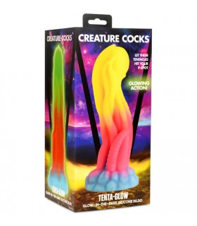 TENTA PHOSPHORESCENT SILICONE DILDO