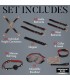 LOVER'S DELUXE 8 PIECE BONDAGE SET