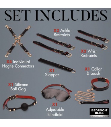 ENSEMBLE DE BONDAGE DE LUXE DE LOVER'S 8 PIÈCES
