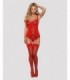 S800 STOCKINGS RED  S/M