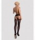 GARTER STOCKINGS S206 BLACK S/M/L