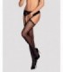 GARTER STOCKINGS S314 BLACK  S/M/L