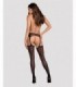 GARTER STOCKINGS S314 BLACK S/M/L