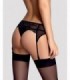 CHARMS GARTER BELT & THONG BLACK  L/XL