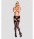 CHARMS GARTER BELT & THONG BLACK L/XL