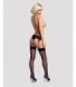 CHARMS GARTER BELT & THONG BLACK L/XL