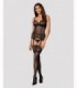 LETICA STOCKINGS BLACK S/M